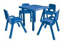 Factory direct childrens learning table kindergarten fireproof board square table chair table baby toy table