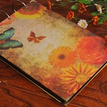 (Butterfly Romance Flowers) Retro DIY Stickup Album Growth Commemorative Handmade Album Send 102 Corner Sticker