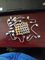 Secondhand detached machine SWAGELOK1 8 stainless steel nuts 1 4 nuts 1 8 brass choke plug SS-200-1