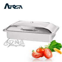 Hotel supplies)Western kitchen utensils)Rectangular glass cover buffet stove Dish Philippine stove Available induction cooker