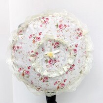 4 Fields Garden Lace Cloth Art Thickened Round Electric Fan Hood Electric Fan Hood Fan Dust Cover