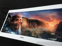 Middle Earth illustration Lord of the Rings poster (Rivendell Rivendell Castle Fortress) decorative painting