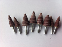 Shank abrasive cloth sharp grinding head Spiral grinding head Taper abrasive cloth grinding head Sand skin grinding and polishing metal 25*6mm