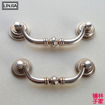Ancient silver European antique antique retro wardrobe cabinet door drawer handle handle simple furniture pastoral handle 8830