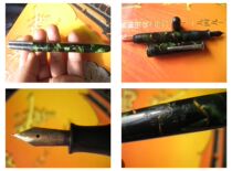 Intact high-end 1959 Beijing Venus Flower pole Old fountain pen gold pen five percent red gold