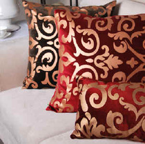 European classical velveteen printed gold sofa car cushion pillow pillow head pillow waist pillow