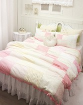 Zhu Zhu Homeland Korea direct delivery * Pastoral rose style sub-fine silk bedding * Duvet cover gd3146 powder