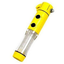 Multi-purpose safety hammer flashlight Warning light Wire breaker Four-in-one tool with magnet suction cup