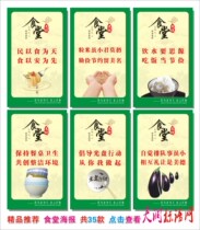 Enterprise school slogan Canteen culture wall chart poster Factory restaurant etiquette poster Hanging painting Wall sticker Custom-made
