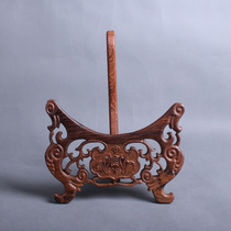 Haolin Xuan chicken wing wood carving flower tray Pu er tea rack 16 inches