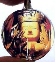 Maitreya Bodhisattva Maitreya Crystal Pendant Diameter 2 5cm Future Buddha