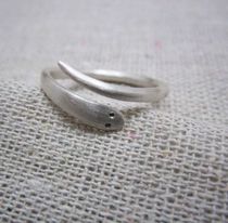 Original handmade s99 sterling silver ring original year snake ring simple fashion opening adjustable couple ring