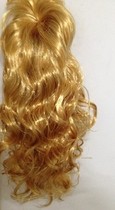Golden Wig Long Curly Hair Wig Alive Sculpture Wig Act Art Wig Living Sculpted Wig