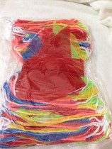 Pennant construction site opening wedding celebration colorful flag string flag small color flag red and white flag 17 * 22cm foot 50 meters bag