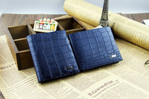 New mens wallet Crocodile print Casual Short wallet Yoko Europe and America Youth 100 hitch 