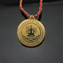 Tantric Zhiti Buddhas mother statue quasi-raised mirror portrait pendant repair method car hanging decoration evil non-embroidered steel