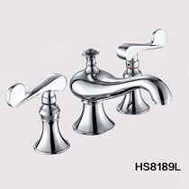 Suochuan faucet European antique all-copper three-hole basin faucet 8 inch European split faucet clearance treatment