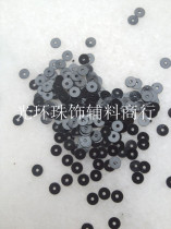 DIY sequins 4mm round hole black beads clothing dress accessories DIY handmade materials