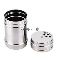  Stainless steel pepper flask Barbecue seasoning jar Seasoning bottle toothpick jar Salt jar Sesame seasoning jar