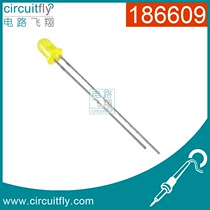 186609 Light emitting diode ordinary yellow yellow LED diameter 3mm