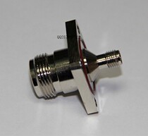 SMA-K to N-K flange SMA female head outer screw inner hole to N-type female head square plate with waterproof ring N SMA-KKF