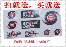 Do not stick finger skateboard stickers transparent stickers personalized stickers wind hehe stickers label buy and send