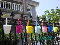 Tin bucket color flower arrangement flower pot hanging bucket 8 color complete promotion price multi-meat flower pot