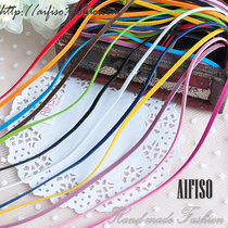 Hand-woven material 2 8mm wide fleece Korea velvet bian pi sheng fleece leather cord 2