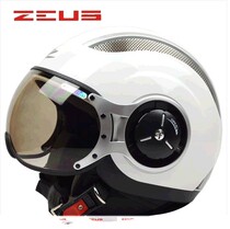 Swiss lion helmet half helmet motorcycle helmet ZS-218c helmet MOMO shape bright black