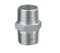 304 stainless steel outer wire 4 minutes 6 minutes 1 inch hexagonal wire stainless steel wire pipe joint double head wire