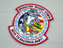 F-14 Tomcat TOMCAT Fighter Squadron Desert Storm Gulf War Commemorative Badge Sticker