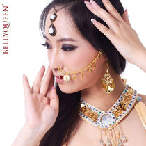 Belly dance jewelry Indian dance jewelry belly dance nose chain Indian dance nose ring nose chain red diamond nose chain