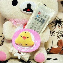 Fabric lace TV air conditioner remote control cover remote control bag protective cover dust cover transparent (bear)