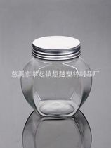 500g hexagonal honey bottle Jam Jam bottle PET plastic jar aluminum lid tea jar (LG032)