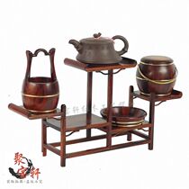 Mahogany furniture sour branch wood multi-treasure antique Chinese antique teapot frame solid wood carving ancient frame special promotion