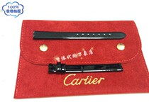 HONG KONG CARTIER COUNTER LOVE SERIES 10MM WIDE COWHIDE BRIGHT BLACK STRAP WITH SHOPPING RECEIPT