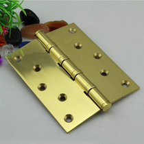 Germany Hongying pure copper 5 inch*4PVD gold thickened and widened copper hinge solid wood large door bearing hinge