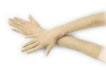 Summer new ladies long-style lace gloves to mean all-finger drive sunscreen for anti-slip and UV-proof thin gloves