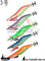 2 53 0 inch sevencolor imported cloth wood shrimp squid hook squid hooked ink fish hook luminous fish bait sea fishing octopus fluorescence