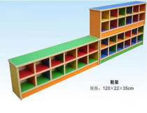 Kindergarten early education wooden shoe rack childrens toy rack storage cabinet lockers kindergarten shoe cabinet wholesale
