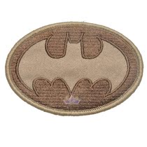 Batman bat imprint embroidery double-sided Velcro epaulettes badge personality patch backpack cloth