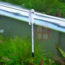 ADA type glass hook stick water thermometer for cylinder fish tank 5 6 8 10 12 15 mm
