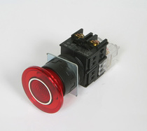 Imported Korean KAIKUN 22mm with LED light mushroom head push button switch K22-27-N40 self-reset button