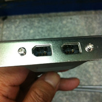 1394A400M connected to the motherboard 9-pin with baffle double port