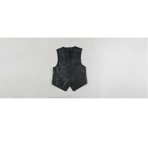 Chest 41 black cowhide slim horse clip retro vest womens leather vest original single foreign trade vest 50