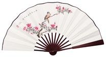 15 square hand-painted paper fan hand-painted fan folding fan fan-curate fan technique fan 10 inch