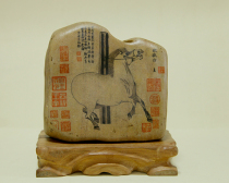 Stone fun tribe original hand-painted stone creative gift Chinese style photo night white