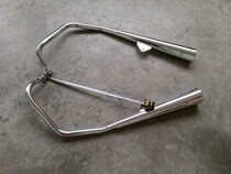 Suitable for Silver Steel 150-2 125-6 Silver Steel Prince Motorcycle Exhaust Pipe Dailin Coarse Pipe Exhaust Pipe