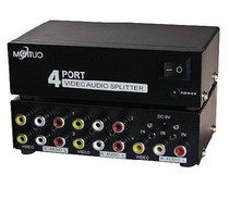 Maxtor 1 point 4 audio distributor four AV distributor three Lotus audio and video distributor 1 in 4 out