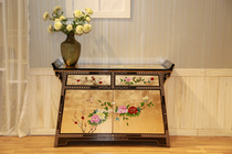 Modern Chinese furniture Ming and Qing furniture classical furniture foyer two bucket double door porch entrance counter